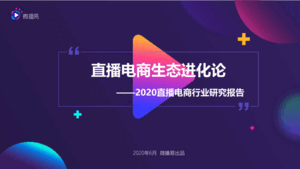 2020直播电商行业研究报告：直播电商生态进化论